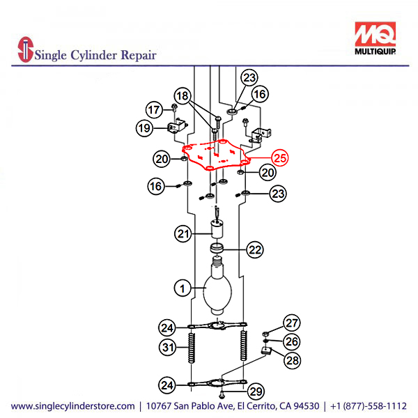 Multiquip A200097703 PLATE (LAMP) 1