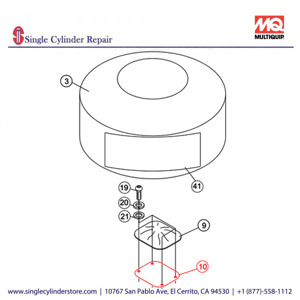 Multiquip A300062300 SEAL, TOP