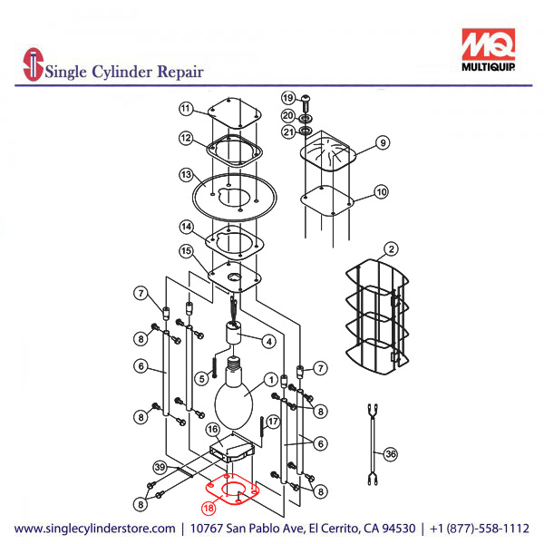 Multiquip A300063103 PLATE, FAN