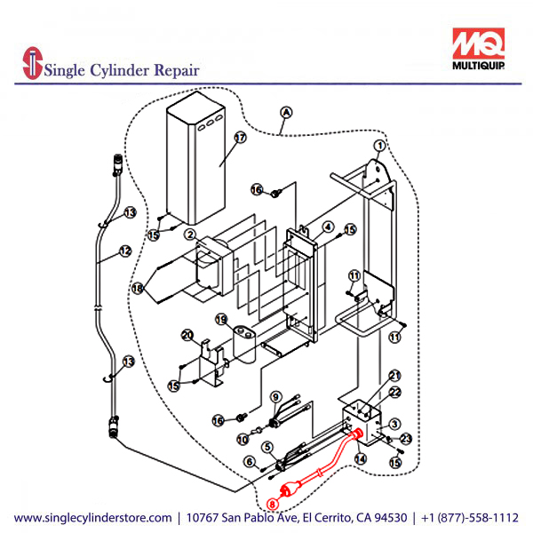 Multiquip A300066700 CABLE (MAIN) CP