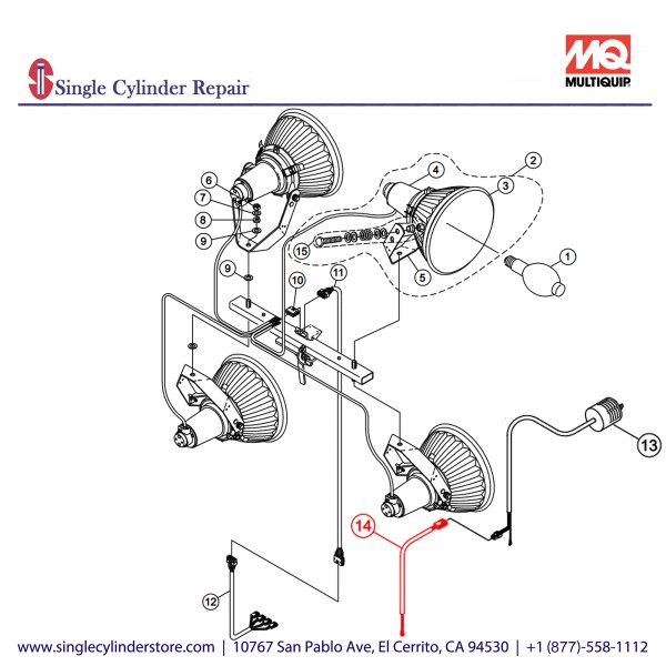 Multiquip A300069900 CABLE (JOINT) CP