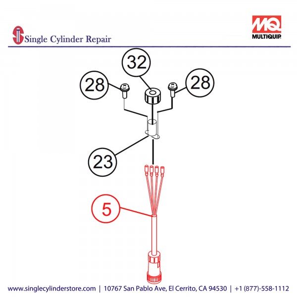 Multiquip A300105500 CABLE 1 (BALLOON) CP