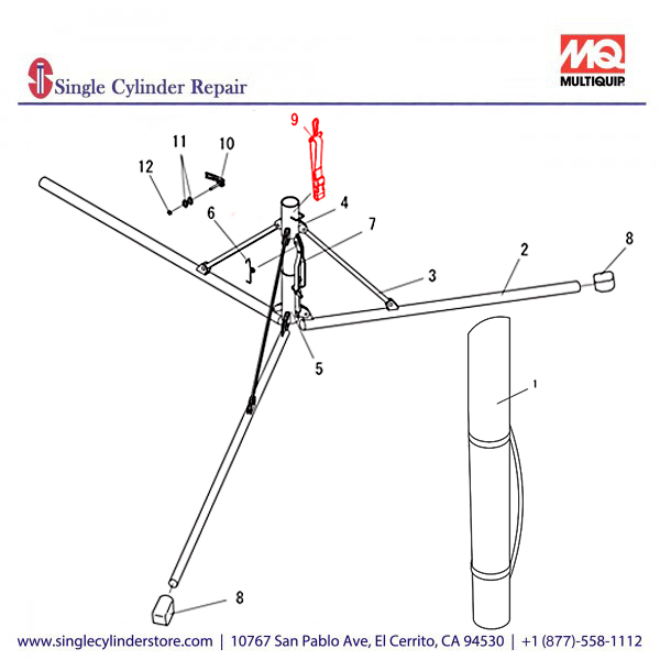 Multiquip E000140900 TRIPOD BAND