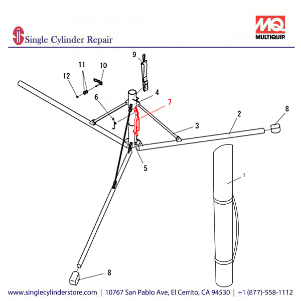 Multiquip A300108700 SHACKLE COMPLETE