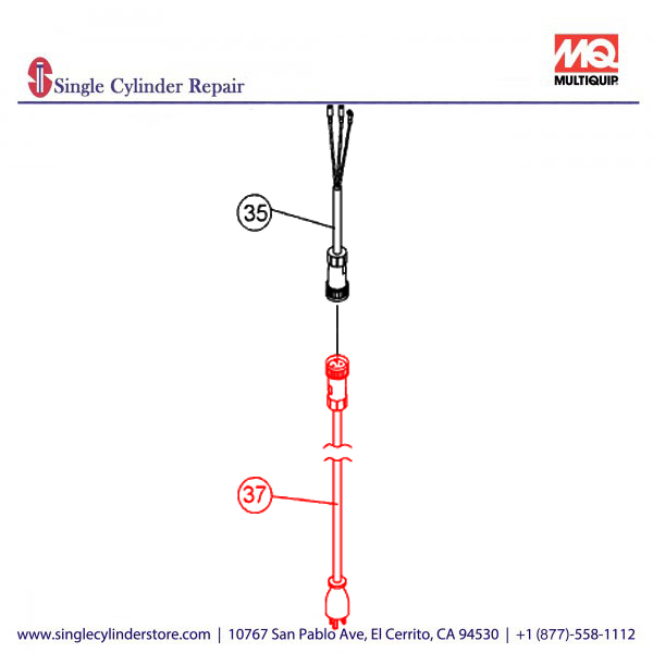 Multiquip A300135500 CABLE AC