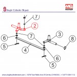 Multiquip A300147201 FRONT SHAFT LEFT