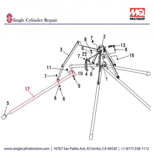 Multiquip A300173200 FOOT CP TYPE 2