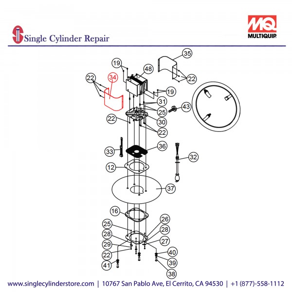 Multiquip A300160003 COVER 1