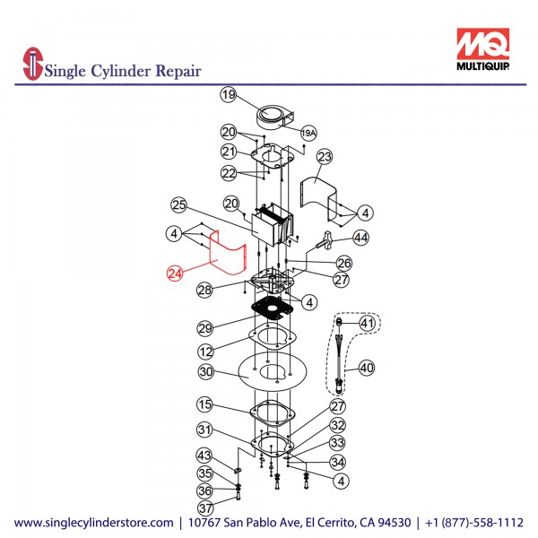 Multiquip A300160100 COVER 2