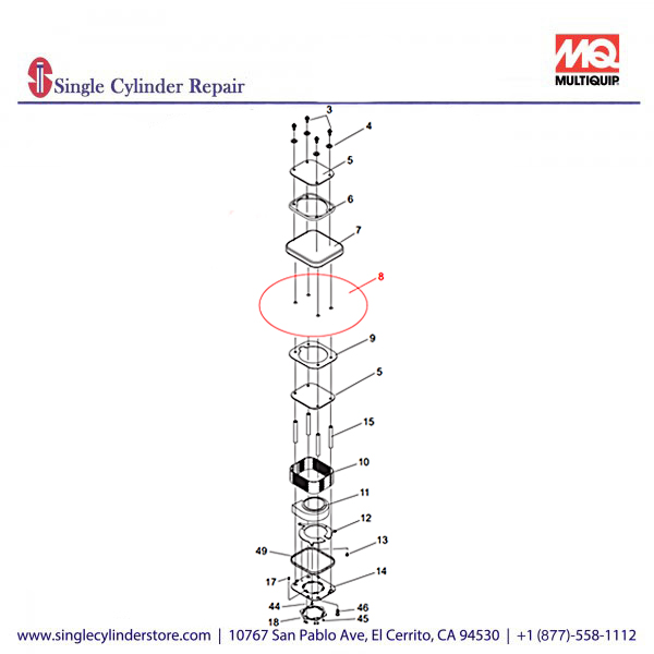 Multiquip A300160302 SHEET, TOP COMPLETE