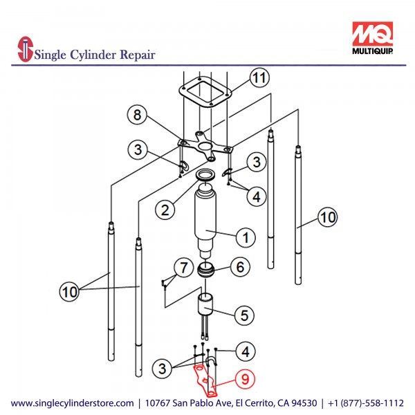 Multiquip A300160601 PLATE (LAMP)