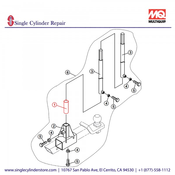 Multiquip A300164601 SHAFT, JOINT