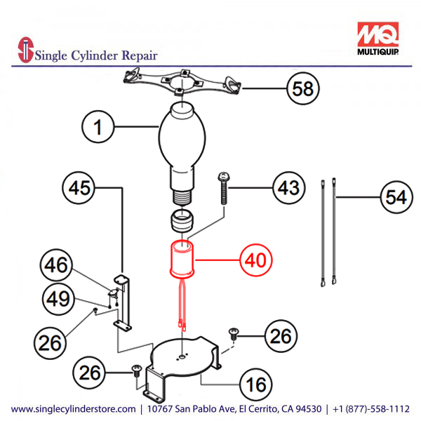 Multiquip A300167500 SOCKET ASSY