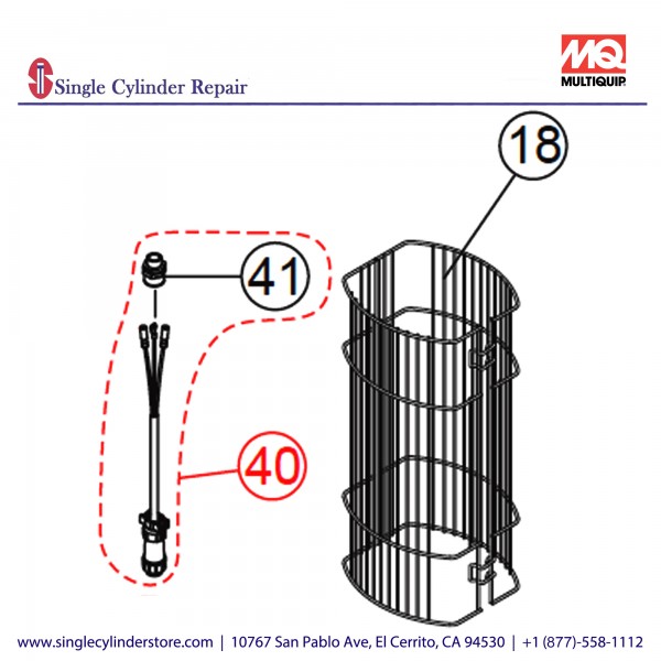 Multiquip A300167600 MAIN CABLE CP