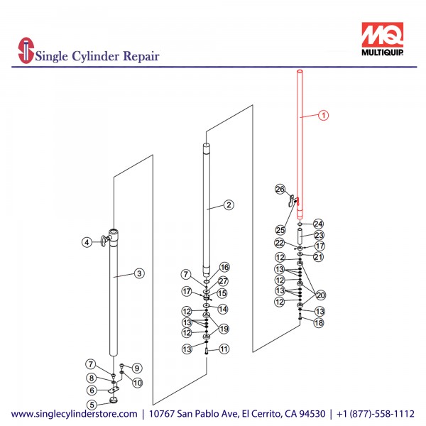 Multiquip A300169400 THIRD MAST