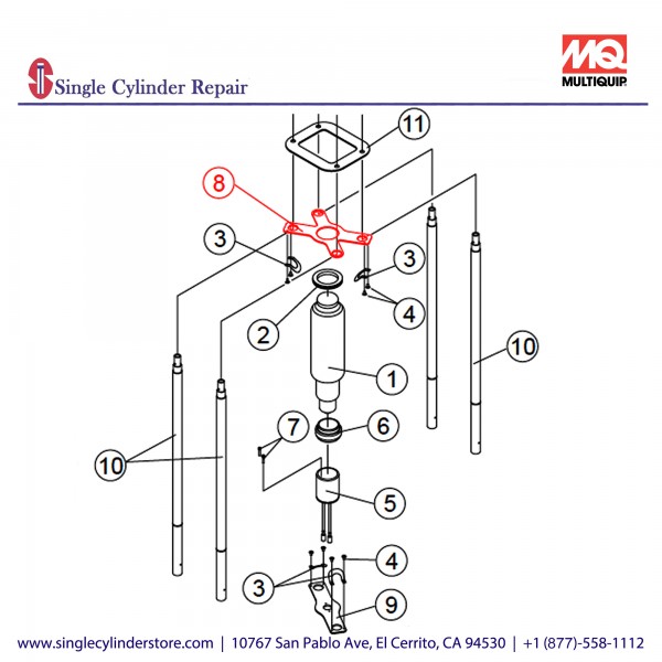 Multiquip A300174000 LAMP HOLDER