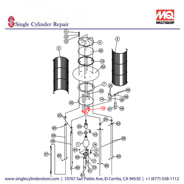 Multiquip A300211700 PLATE (LAMP) 3