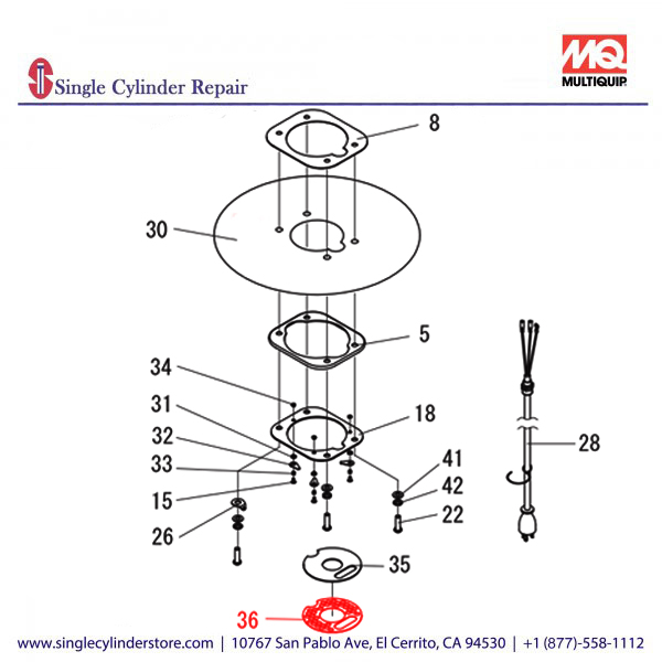 Multiquip A300244600 PLATE, AIR