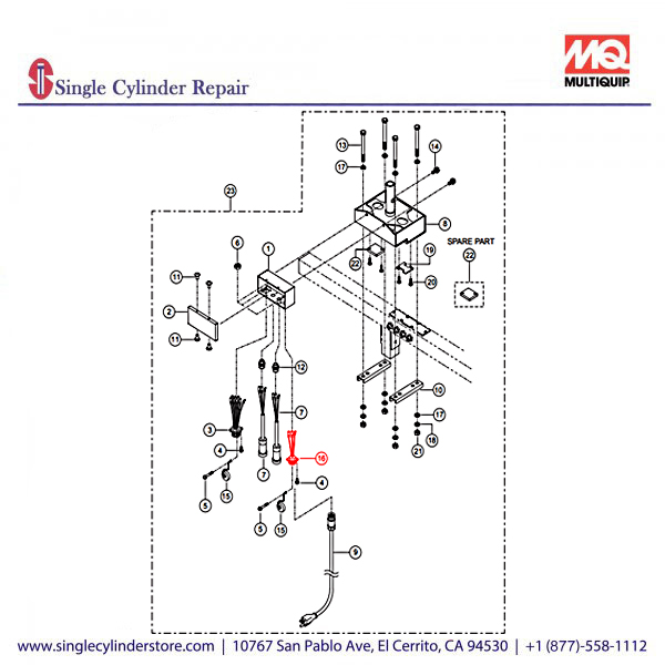 Multiquip A300255700 CABLE (FAN) CP W/TERMINALS