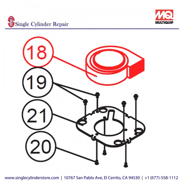 Multiquip A300264500 FAN MOTOR ASSY