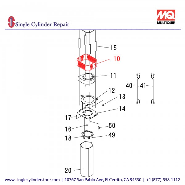 Multiquip A300274701 VESSEL, TOP