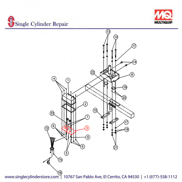 Multiquip A300284400 PLATE CAP