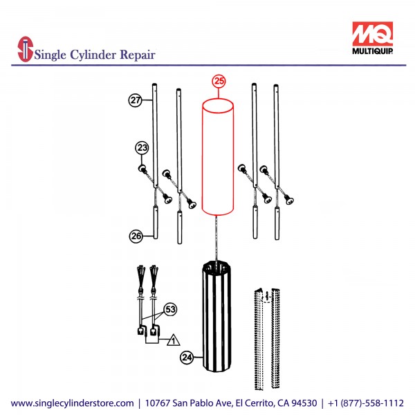 Multiquip A300378500 GBX III Guard (LED)