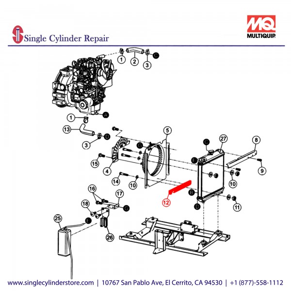 Multiquip A300394600 SPONGE, LOWER