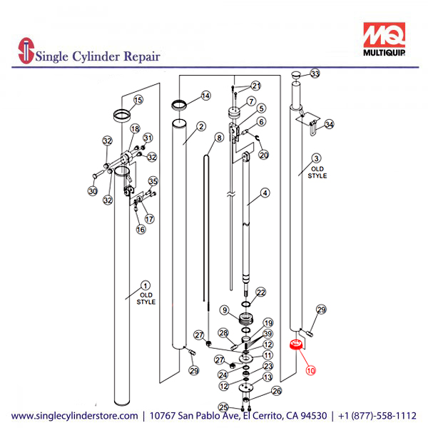 Multiquip A400031902 BLIND PLUG 3