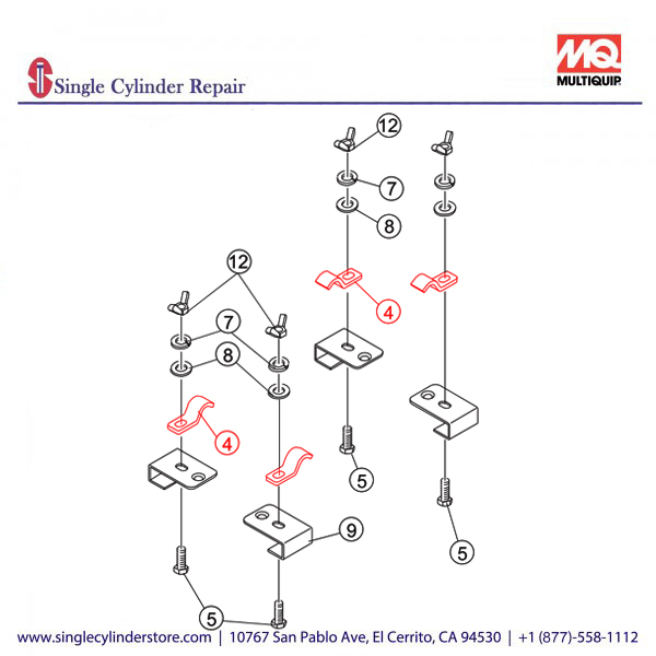 Multiquip A400041100 STOPPER