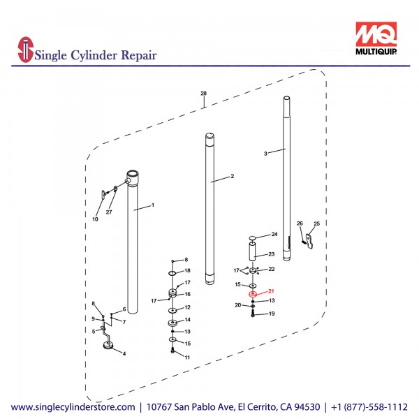 Multiquip A400109600 RUBBER, MAST 1