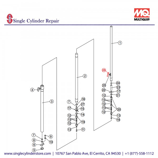 Multiquip A400192800 LEVER (LOCK)