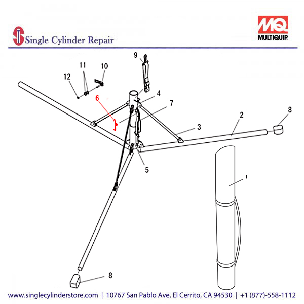 Multiquip A400205901 SPRING, SHACKLE