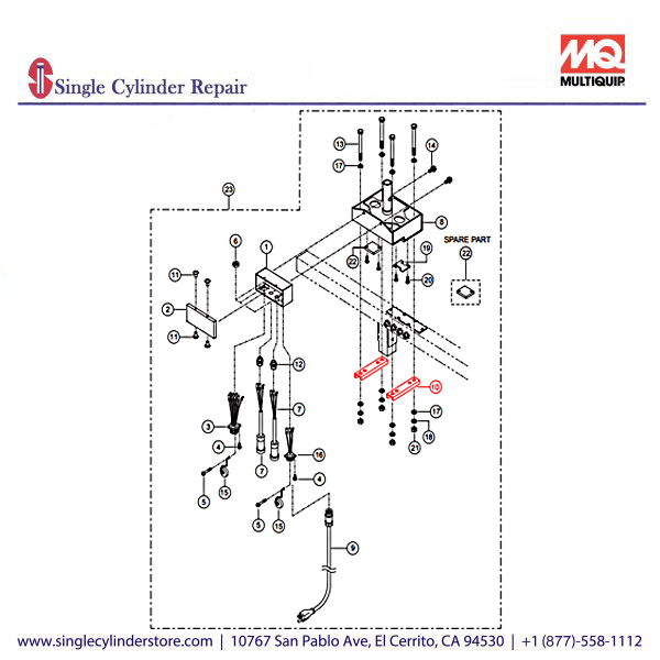 Multiquip A400288001 RETAINER