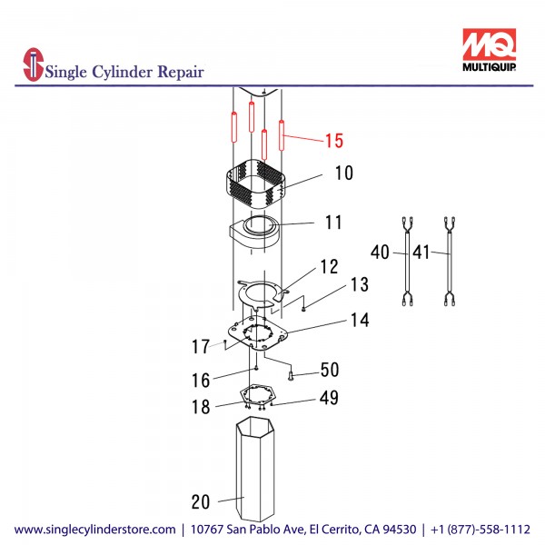 Multiquip A400317400 SPACER A