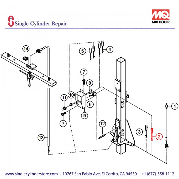 Multiquip A400401800 WIRE (JOINT) 3 CP