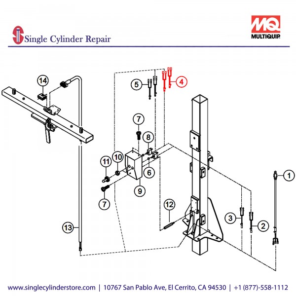 Multiquip A400402000 WIRE (JOINT) 5 CP