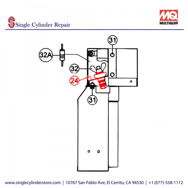 Multiquip D0237200003 Bracket Output Terminal GAW-135H