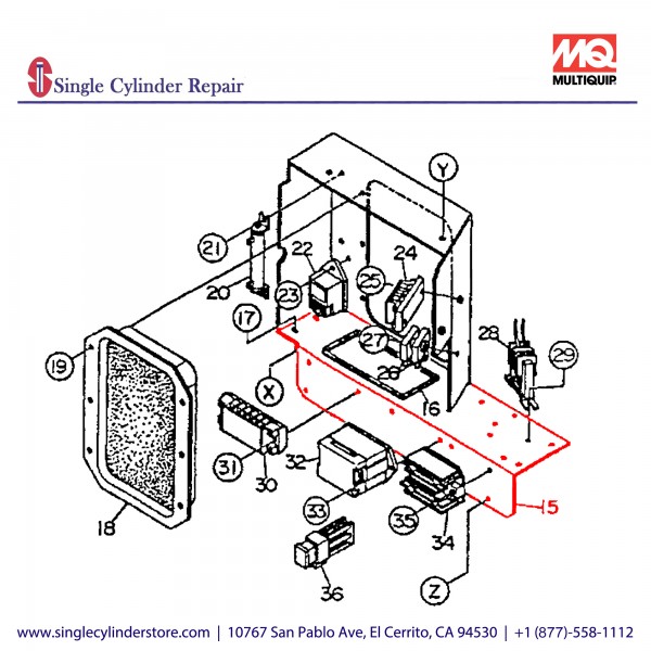 Multiquip D2262500043A Bracket SDW-225SS