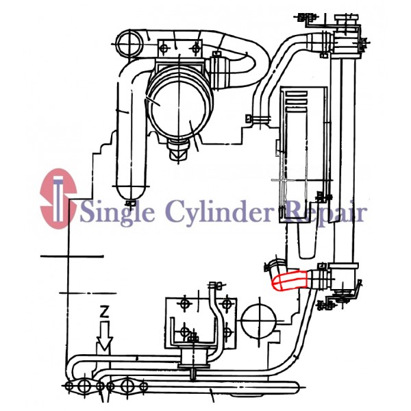 Multiquip RADIATOR HOSE, LOW | D5311501203