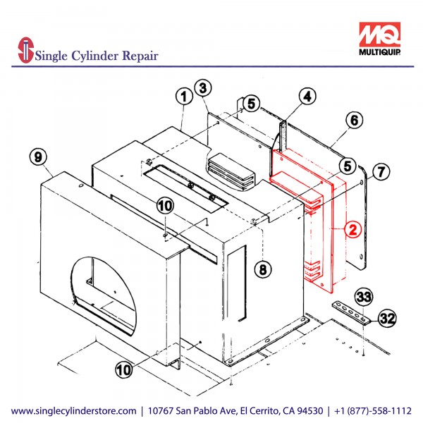 Multiquip Control Unit Dc Ca-50 Daw500S Only | D9925800104