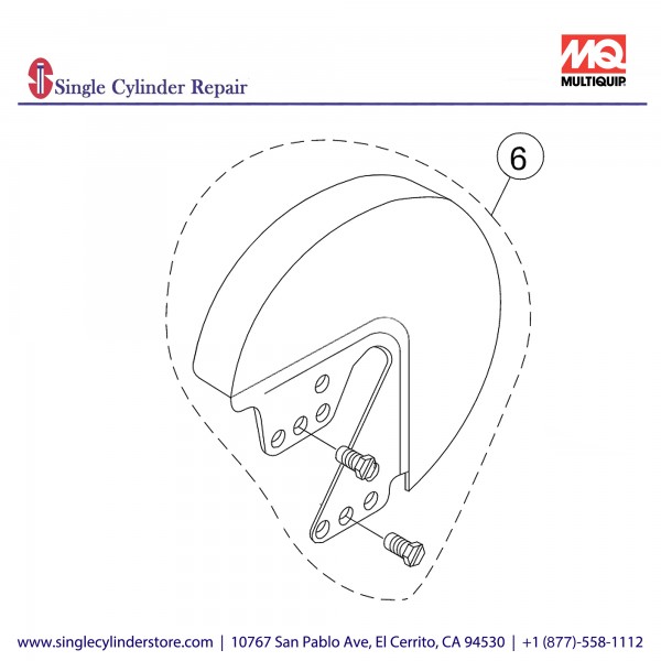 Multiquip DL5240403 Gear Cover, Plated LT12