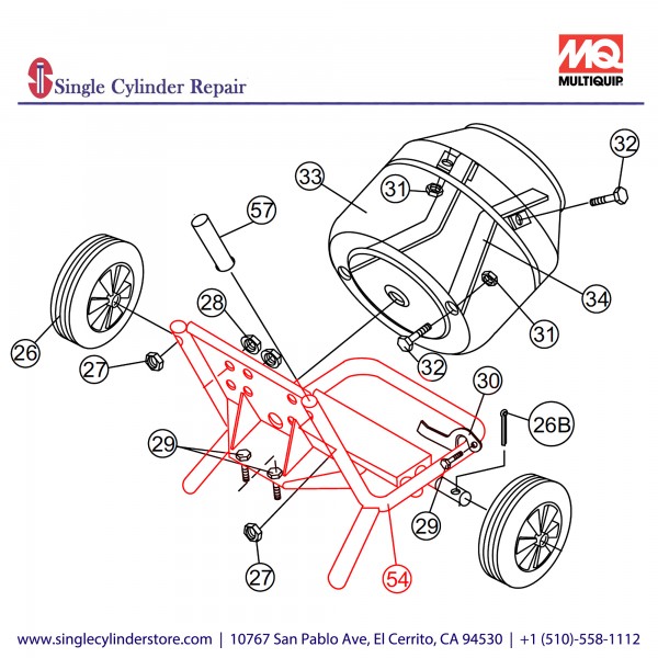 Multiquip Main Frame DM1105