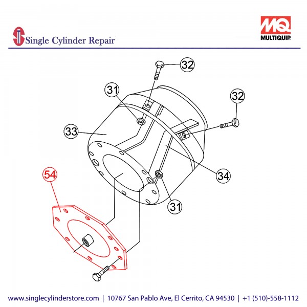 Multiquip Plate Mounting SB4 DM1521