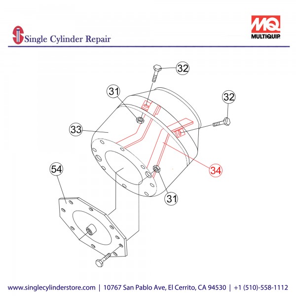 Multiquip Blade, drum DM1531