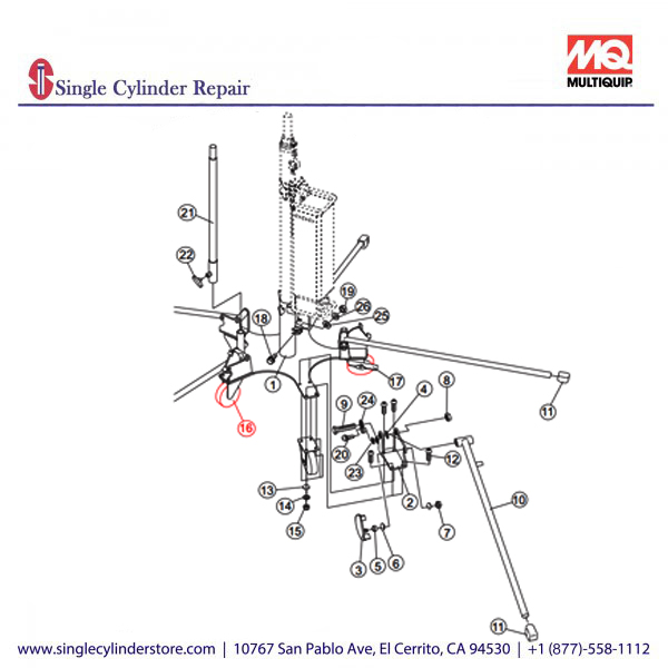 Multiquip E000008800 CASTER