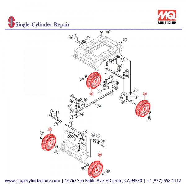 Multiquip E000021400 PNEUMATIC TIRE