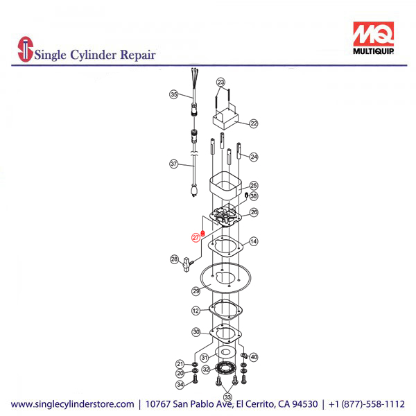 Multiquip E000035000 CABLE CLAMP