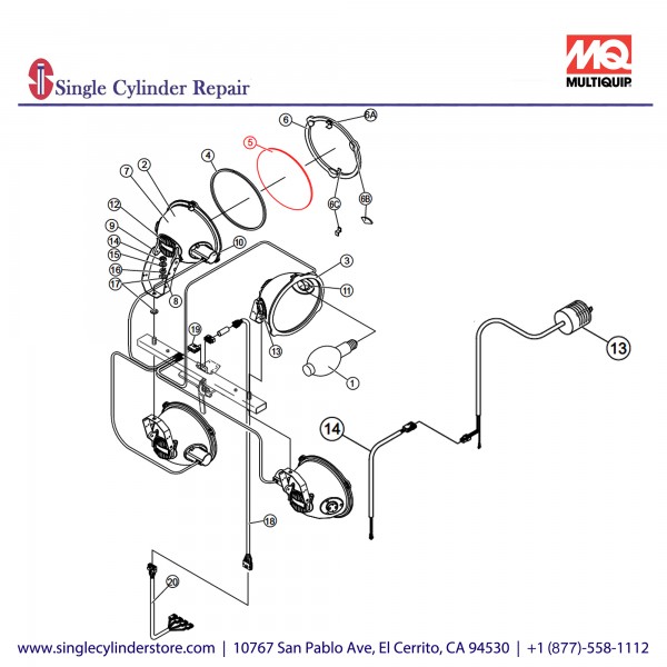 Multiquip E000045100 FRONT GLASS