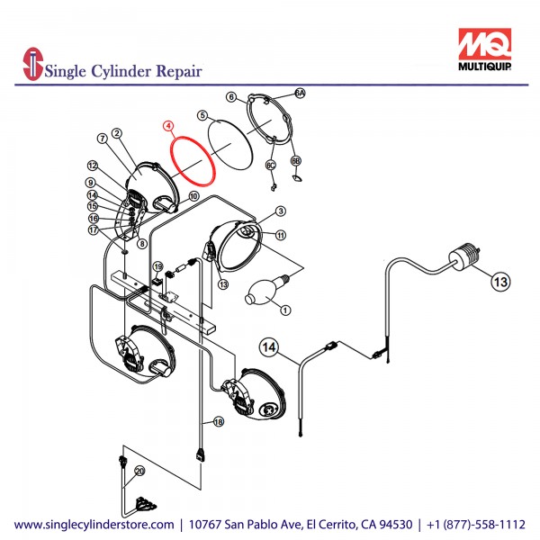 Multiquip E000045200 SEAL (PACKING)